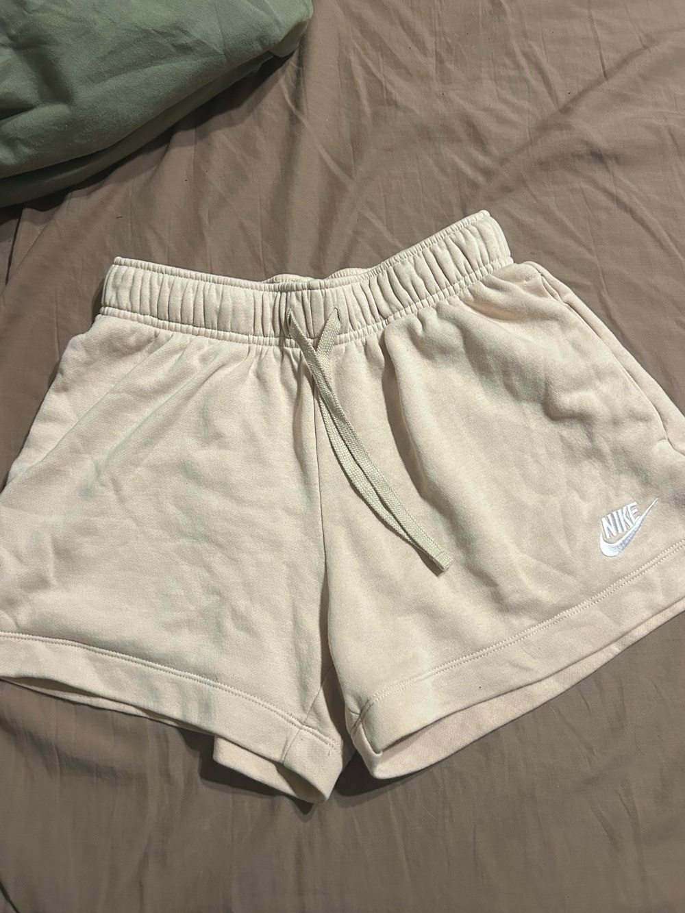 Nike Women's Beige Athletic Lounge Shorts